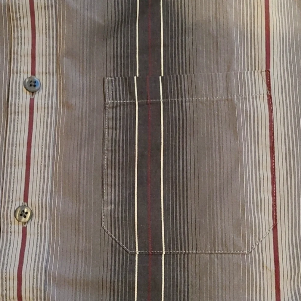 3/$20 Joseph Abboud Gray Stripe Button-Up Dress Shirt